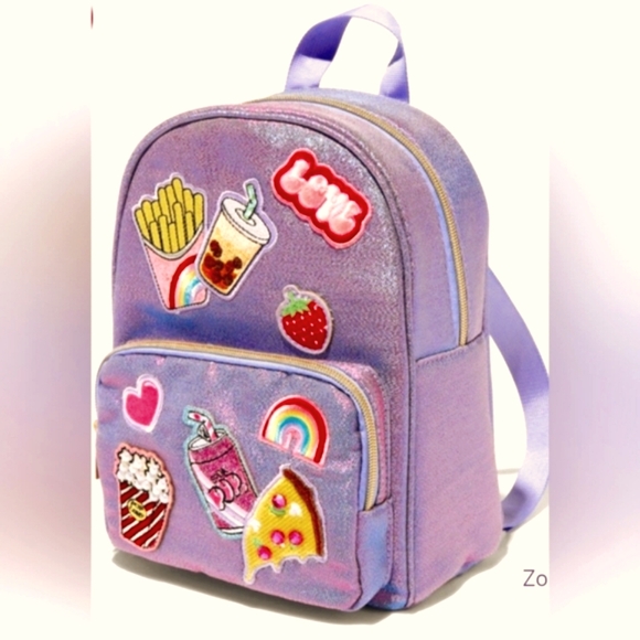 Junk Food Patch Mini Holographic Backpack - like new! - Picture 1 of 13